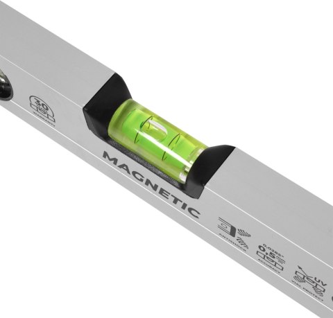 Poziomnica aluminiowa anodowana z magnesem
 40 cm STALCO PERFECT
 S-65740