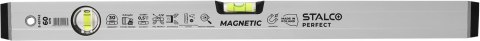 Poziomnica aluminiowa anodowana z magnesem
 40 cm STALCO PERFECT
 S-65740
