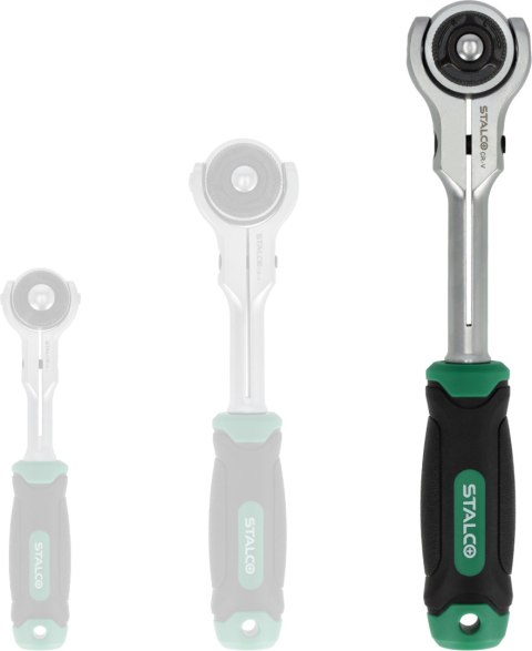 Grzechotka 360°
1/4" 155 mm STALCO
S-54096 Grzechotka 360°
1/4" 155 mm STALCO
S-54096