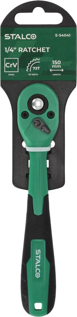 Grzechotka odgięta z powłoką kompozytową
1/4" 150 mm STALCO
S-54041 Grzechotka odgięta z powłoką kompozytową
1/4" 150 mm STALCO
S-54041