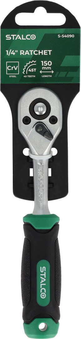 Grzechotka prosta
1/4" 150 mm STALCO
S-54090 Grzechotka prosta
1/4" 150 mm STALCO
S-54090
