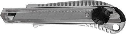 Nóż z ostrzem łamanym
18 mm / skręcany STALCO
S-17540 Nóż z ostrzem łamanym
18 mm / skręcany STALCO
S-17540