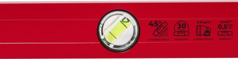 Poziomnica aluminiowa
60 cm / 45° STALCO PERFECT
S-65155 Poziomnica aluminiowa
60 cm / 45° STALCO PERFECT
S-65155