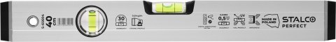 Poziomnica aluminiowa anodowana
40 cm STALCO PERFECT
S-65604 Poziomnica aluminiowa anodowana
40 cm STALCO PERFECT
S-65604