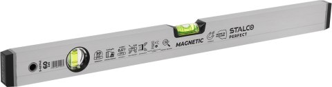 Poziomnica aluminiowa anodowana z magnesem
 40 cm STALCO PERFECT
 S-65740