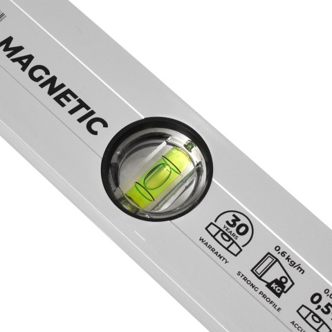 Poziomnica aluminiowa anodowana z magnesem
 40 cm STALCO PERFECT
 S-65740
