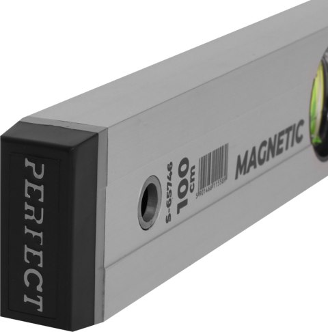 Poziomnica aluminiowa anodowana z magnesem
 40 cm STALCO PERFECT
 S-65740