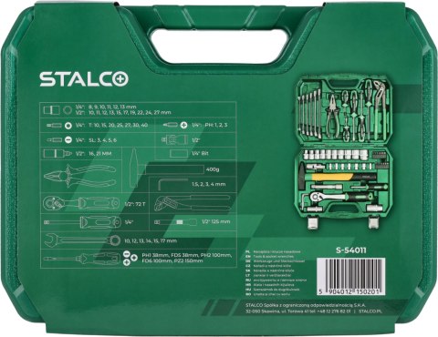 Zestaw multinarzędziowy , 55 elementów S-54011
STALCO
S-54011 Zestaw multinarzędziowy , 55 elementów S-54011
STALCO
S-54011