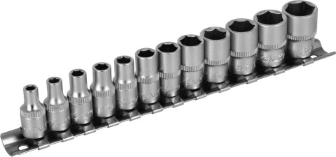 Zestaw nasadek 1/4" na listwie 12 el.
STALCO
S-54023 Zestaw nasadek 1/4" na listwie 12 el.
STALCO
S-54023
