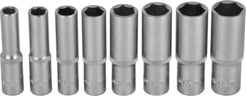 Zestaw nasadek głębokich 1/4" na listwie 8 szt.
STALCO
S-54061 Zestaw nasadek głębokich 1/4" na listwie 8 szt.
STALCO
S-54061