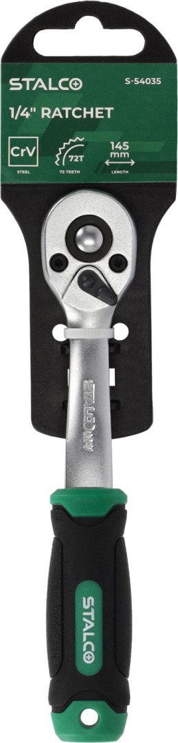 Grzechotka odgięta
1/4" 145 mm STALCO
S-54035 Grzechotka odgięta
1/4" 145 mm STALCO
S-54035