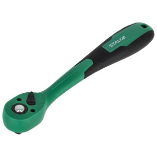 Grzechotka odgięta z powłoką kompozytową 3/8" 72 zęby 200mm STALCO S-54043