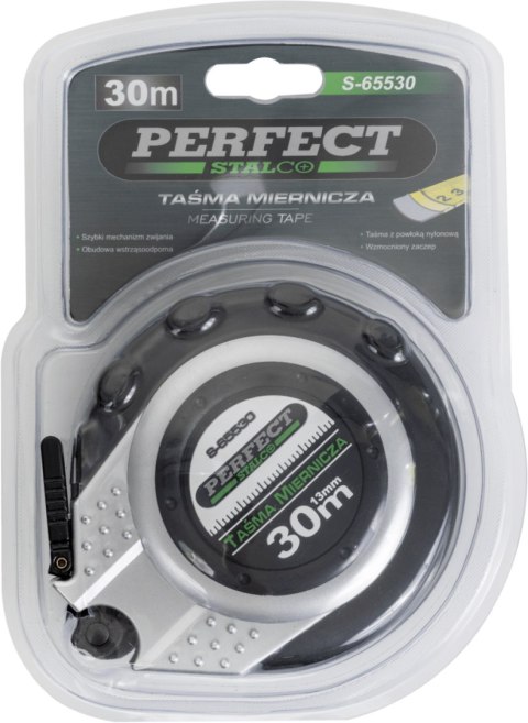 Taśma miernicza
13mm x 20 m STALCO PERFECT
S-65520 Taśma miernicza
13mm x 20 m STALCO PERFECT
S-65520