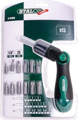 Wkrętak z grzechotką
STALCO
S-12306 Wkrętak z grzechotką
STALCO
S-12306