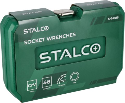 Zestaw kluczy nasadowych 48 elementów S-54015
STALCO Zestaw kluczy nasadowych 48 elementów S-54015
STALCO