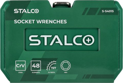 Zestaw kluczy nasadowych 48 elementów S-54015
STALCO Zestaw kluczy nasadowych 48 elementów S-54015
STALCO
