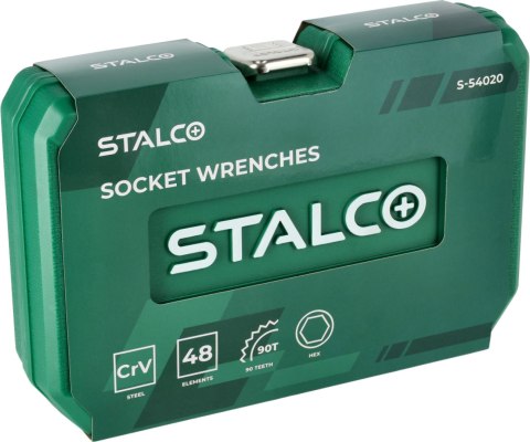 Zestaw kluczy nasadowych 48 elementów S-54020
STALCO
S-54020 Zestaw kluczy nasadowych 48 elementów S-54020
STALCO
S-54020