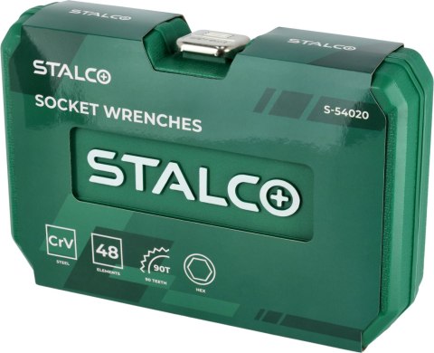 Zestaw kluczy nasadowych 48 elementów S-54020
STALCO
S-54020 Zestaw kluczy nasadowych 48 elementów S-54020
STALCO
S-54020
