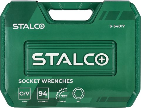 Zestaw kluczy nasadowych , 94 elementy S-54017
STALCO
S-54017 Zestaw kluczy nasadowych , 94 elementy S-54017
STALCO
S-54017