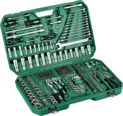 Zestaw kluczy nasadowych i narzędzi , opakowanie BMC, 237 elementów , 1/4'' 3/8'' 1/2'', "STALCO" S-54018
STALCO
S-5 Zestaw kluczy nasadowych i narzędzi , opakowanie BMC, 237 elementów , 1/4'' 3/8'' 1/2'', "STALCO" S-54018
STALCO
S-5