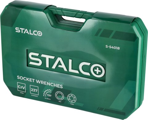 Zestaw kluczy nasadowych i narzędzi , opakowanie BMC, 237 elementów , 1/4'' 3/8'' 1/2'', "STALCO" S-54018
STALCO
S-5 Zestaw kluczy nasadowych i narzędzi , opakowanie BMC, 237 elementów , 1/4'' 3/8'' 1/2'', "STALCO" S-54018
STALCO
S-5