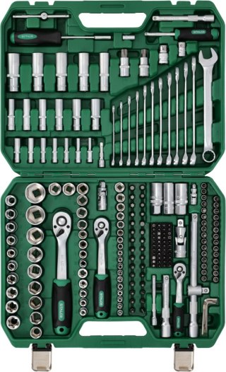 Zestaw kluczy nasadowych i płasko oczkowych, 219 elementów S-54005
 STALCO
 S-54005