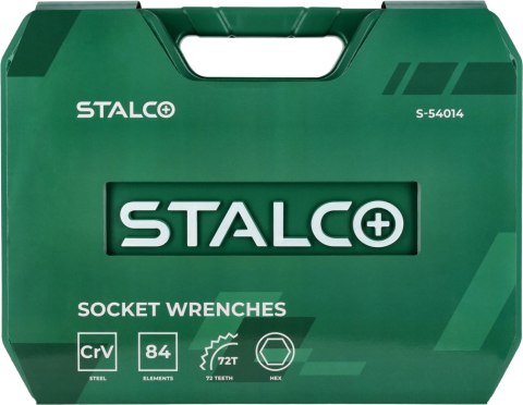 Zestaw kluczy nasadowych , opakowanie BMC, 84 elementów , 1/2'' , 1/4'', "STALCO" S-54014
STALCO
S-54014 Zestaw kluczy nasadowych , opakowanie BMC, 84 elementów , 1/2'' , 1/4'', "STALCO" S-54014
STALCO
S-54014