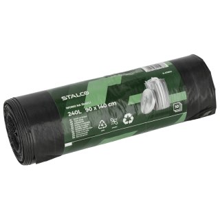 Worki na śmieci 240l LDPE kpl-10szt. STALCO S-47694