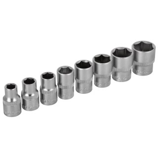 Zestaw nasadek 1/2" na listwie 8 el.