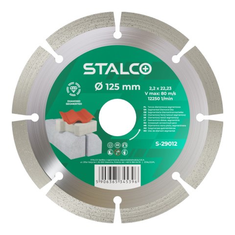 Tarcza diamentowa segmentowa 125mm sucho diam. STALCO S-29012 Tarcza diamentowa segmentowa 125mm sucho diam. STALCO S-29012