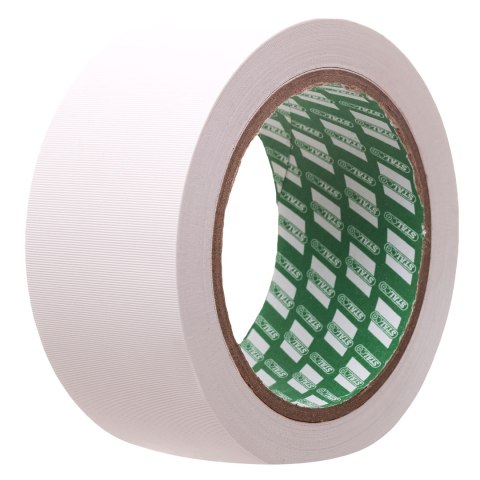Taśma PVC karbowana 48mm x 25m biała (54szt) STALCO S-38348 Taśma PVC karbowana 48mm x 25m biała (54szt) STALCO S-38348