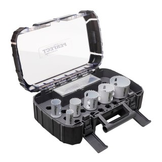 Zestaw otwornic bimetal dla elektryka SYSTEM CLIC 9elem. STALCO PERFECT S-70780