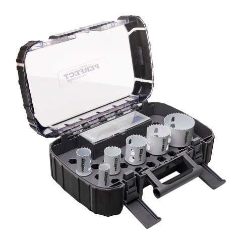 Zestaw otwornic bimetal dla elektryka SYSTEM CLIC 9elem. STALCO PERFECT S-70780