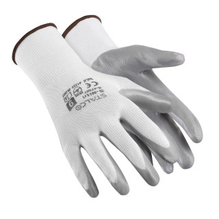 Rękawice poliestrowe S-NITRI 8" STALCO S-47355