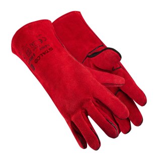 Rękawice skórzane S-SKIN RED