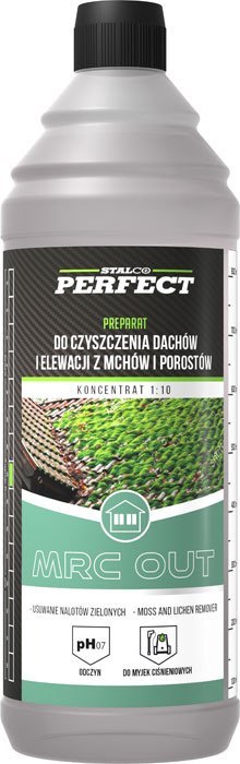 Środek do czyszczenia dachów i elewacji z mchów i porostów