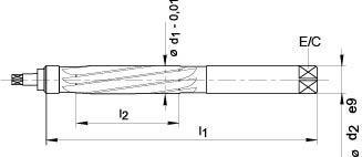 BECK Rozwiertak reczny DIN859 HSS, 25,0mm BECK