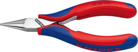 KNIPEX Szczypce chwytające płasko-okrągłe dla elektroników, 115mm, 35 22 115, KNIPEX