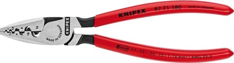 KNIPEX Szczypce do zagniatania tulejek kablowych 0,25-16mm, 180mm, 97 71 180, KNIPEX