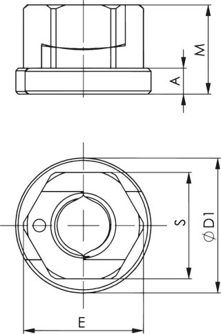 VÖLKEL Gwintownik dwustronny G1/4" VÖLKEL