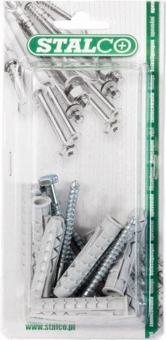 Kołek rozporowy z wkrętem łeb sześciok. BK-12/8X 60 blister (5) 1/12 STALCO BK1280060