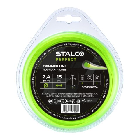 Żyłka tnąca okrągła Round XTR Core 3,0mm x 60m STALCO PERFECT S053998036 Żyłka tnąca okrągła Round XTR Core 3,0mm x 60m STALCO PERFECT S053998036