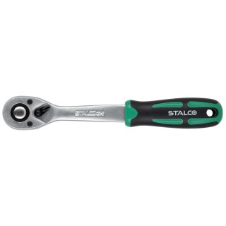 Grzechotka odgięta 3/8″ 72 zęby 195mm STALCO S011154728