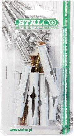Kołek rozporowy uniwersalny BKU-6/3,5x60 nylon blister (12) 1/12/72 STALCO BKU0635060
