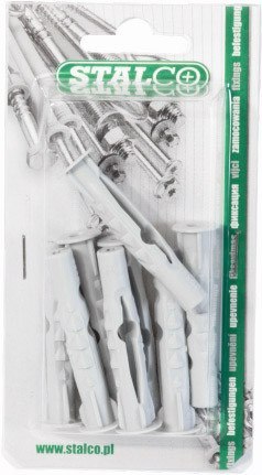 Koszulka kołka rozporowego uniwersalnego nylon BKUP-10x60 blister (6) 1/12/72 STALCO BKUP10060