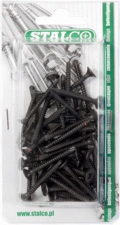 Wkręt samowiercący fosfatowany BSF-3,5x45 blister (40) 1/12/72 STALCO BSF3545 Wkręt samowiercący fosfatowany BSF-3,5x45 blister (40) 1/12/72 STALCO BSF3545