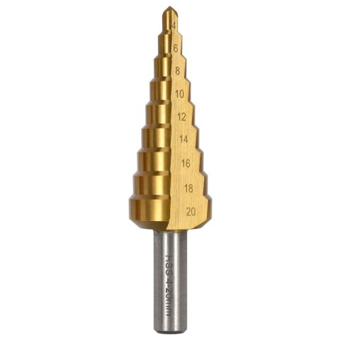 Wiertło ø 4-20 mm , Skok 2 mm , Uchwyt ø 8 mm Wiertło ø 4-20 mm , Skok 2 mm , Uchwyt ø 8 mm