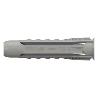 Śr. wiercenia: ø8mm , wkręt: ø4,5-6,0mm