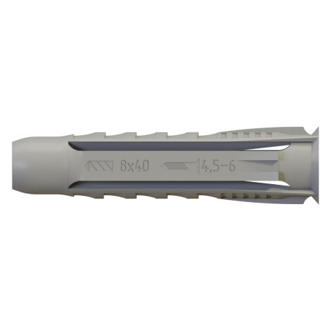 Śr. wiercenia: ø8mm , wkręt: ø4,5-6,0mm Śr. wiercenia: ø8mm , wkręt: ø4,5-6,0mm