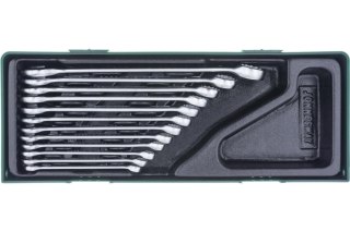 Jonnesway Zestaw 12szt. kluczy płasko-oczkowych 8-22mm we wkładce plastikowej W26112SP
